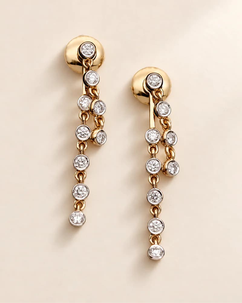 Laboratory-Grown Diamond Earrings - Shop Online India | Maanorah