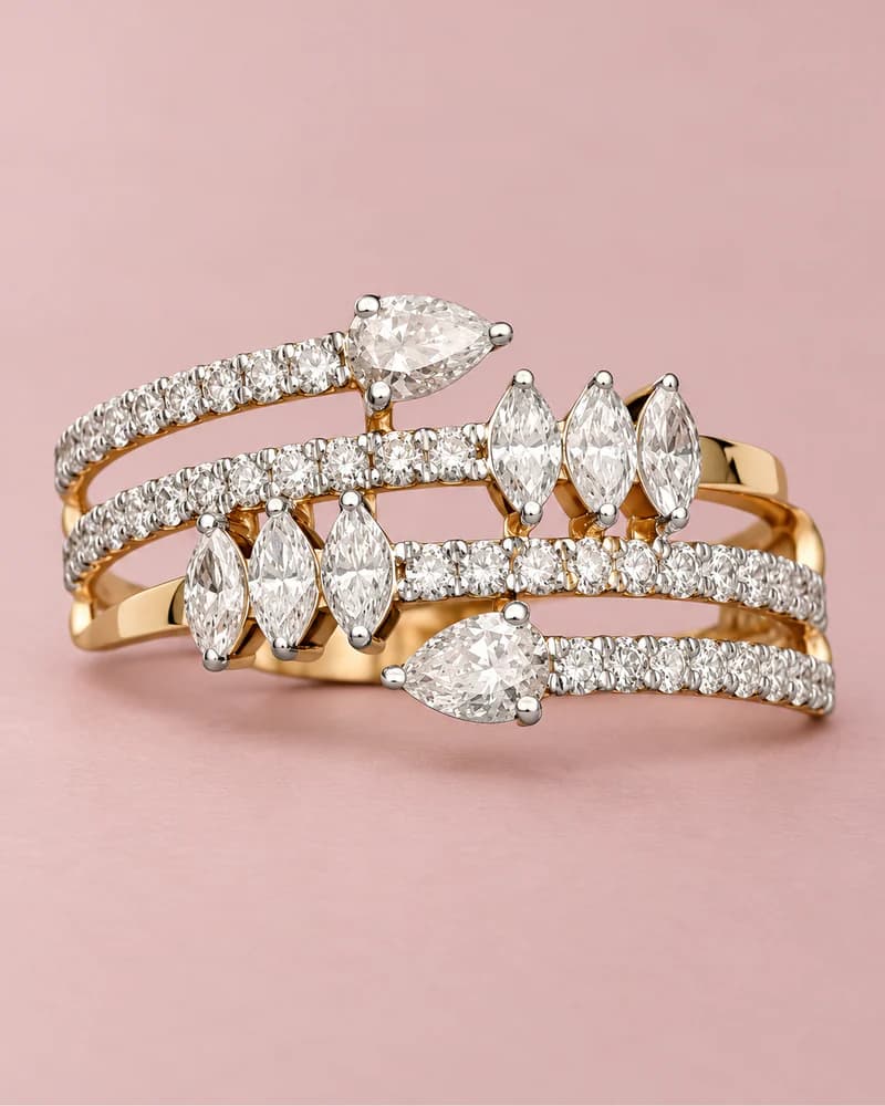 Laboratory-Grown Diamond Rings - Shop Online India | Maanorah